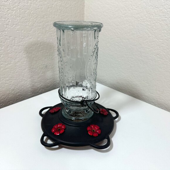 More Birds Vintage Antique Glass Hummingbird Feeder 5 Feeding Stations - 20 Oz - Picture 1 of 10